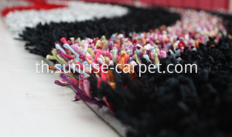 Viscose Polyester Shaggy with Design Rug